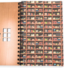 Load image into Gallery viewer, Bookstore Wood Journal with Lined Paper