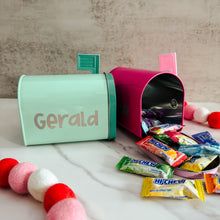 Load image into Gallery viewer, Engraved Valentine’s Day Tin Mailbox