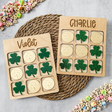 Load image into Gallery viewer, Personalized Saint Patrick's Day Tic Tac Toe Board