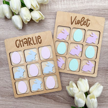 Load image into Gallery viewer, Personalized Easter Tic Tac Toe Board