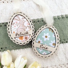 Load image into Gallery viewer, Scalloped Easter Egg Basket Tag