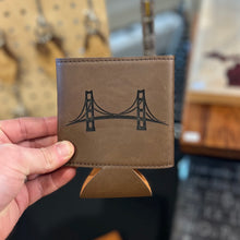 Load image into Gallery viewer, Faux Leather Beverage Holder - Mackinac Bridge
