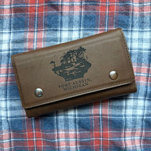 Load image into Gallery viewer, Port Austin Turnip Rock Faux Leather Card and Dice Set