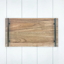 Load image into Gallery viewer, Personalized Serving Platter with Black Handles