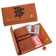 Load image into Gallery viewer, Port Austin Turnip Rock Faux Leather Card and Dice Set