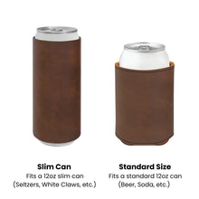 Load image into Gallery viewer, Faux Leather Beverage Holder - Sebewaing Beer
