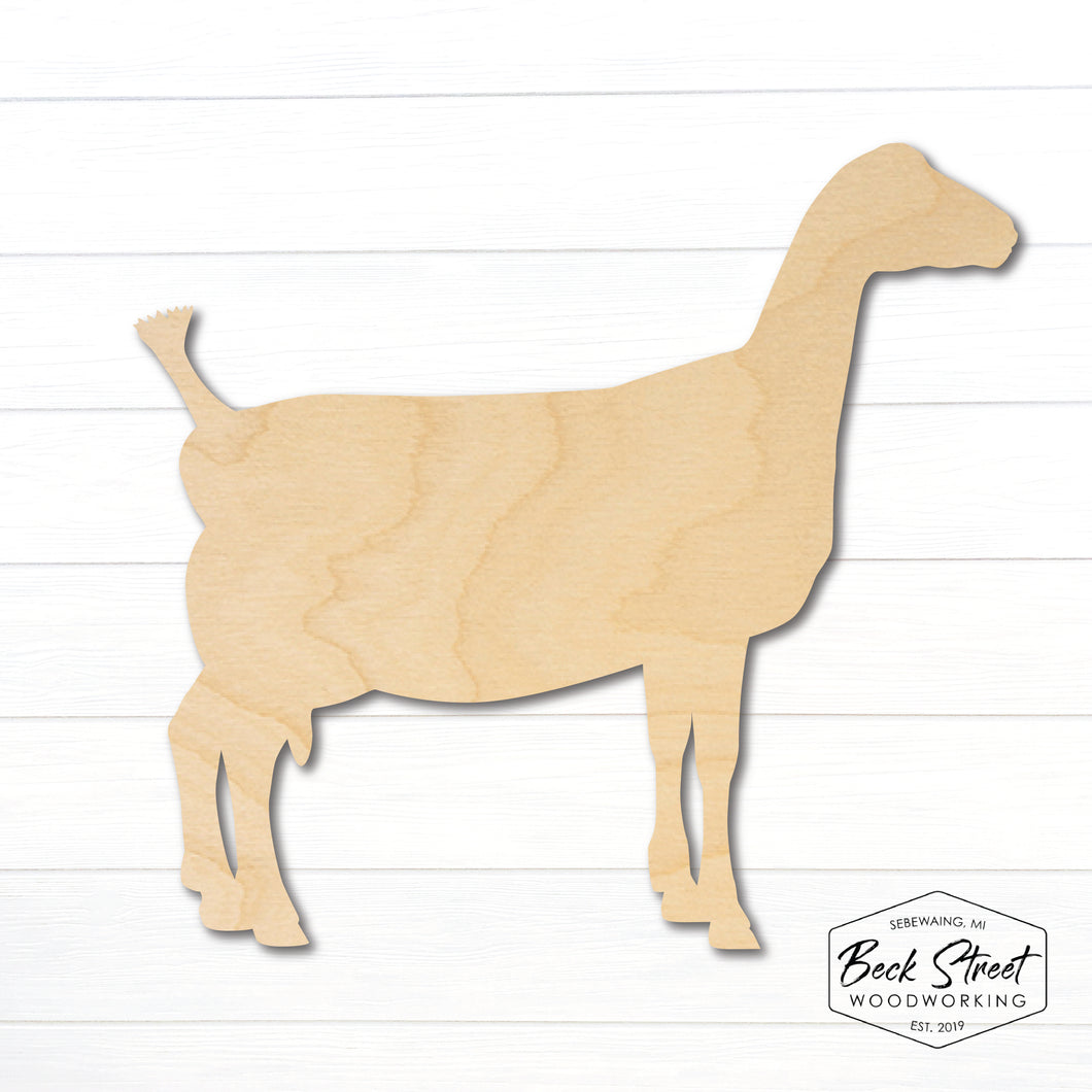 Lamancha Goat Wood Cutout