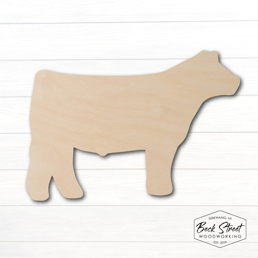 Show Steer Wood Cutout