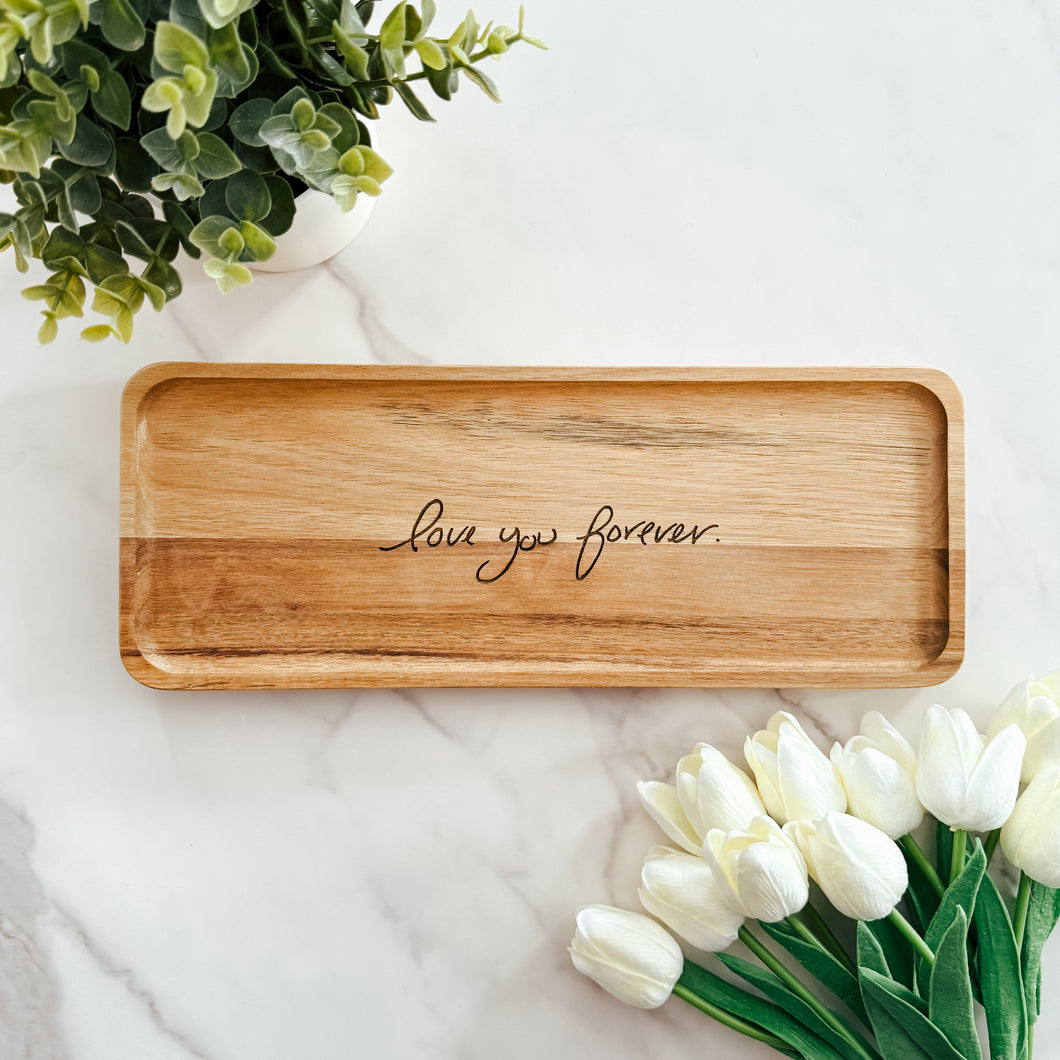 Handwritten Love Note Catch All Tray