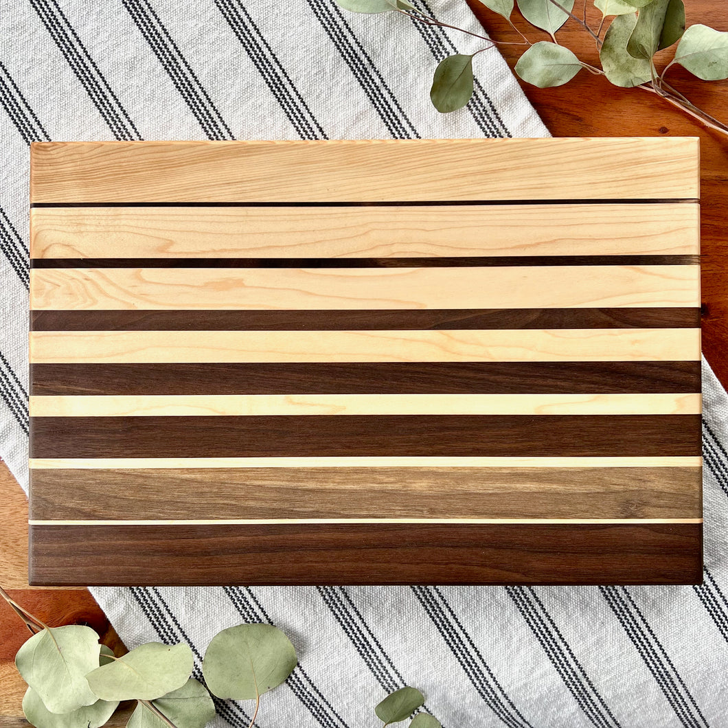 Maple + Walnut Gradient Cutting Board