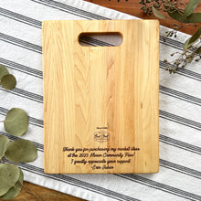 Load image into Gallery viewer, Fair Buyers Gift / Cutting Board with Cutout Handle
