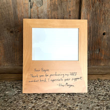 Load image into Gallery viewer, Fair Buyers Gift / 5x7&quot; Alder Frame with Personalized Note
