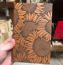 Load image into Gallery viewer, Field of Sunflowers Faux Leather Journal
