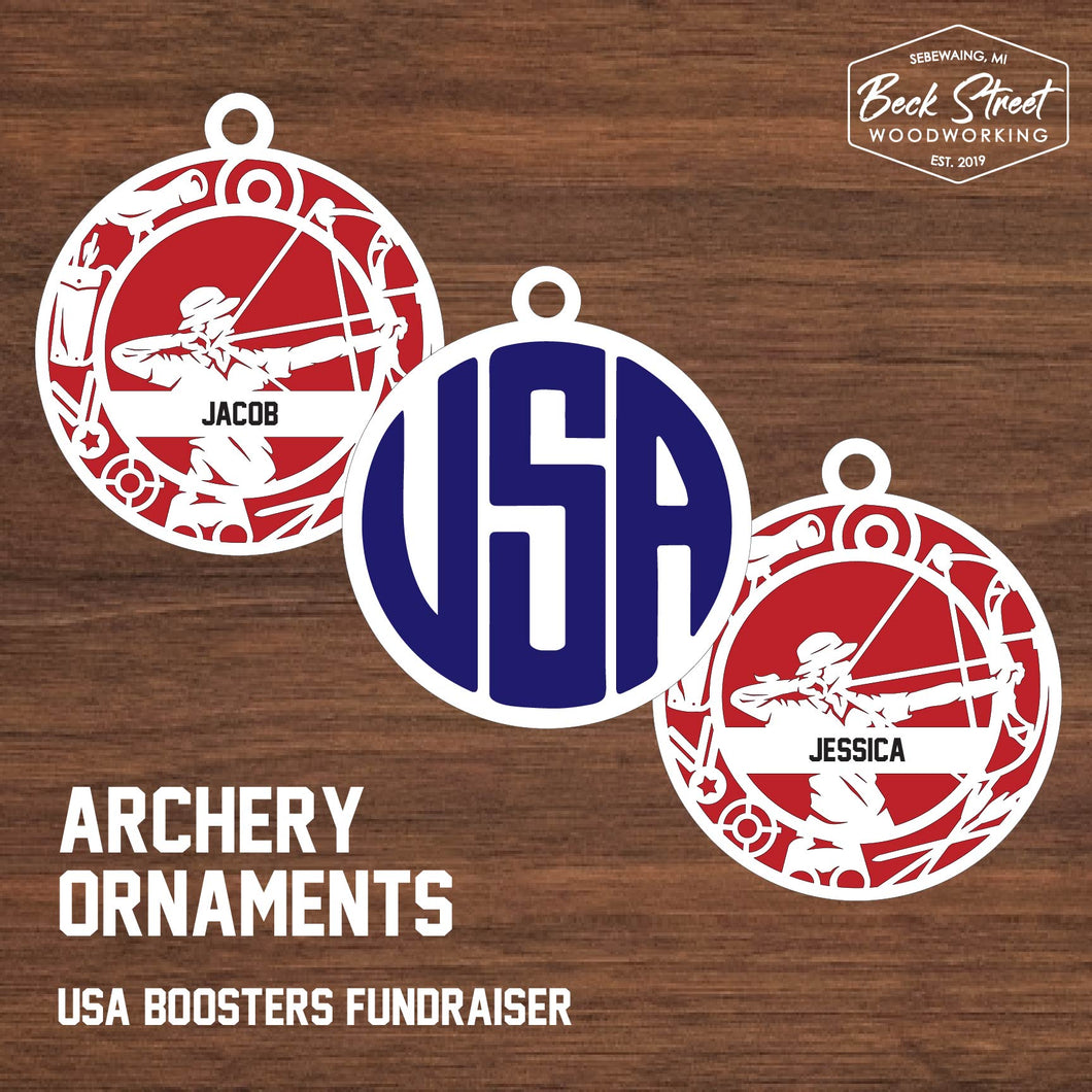Archery Ornament - USA