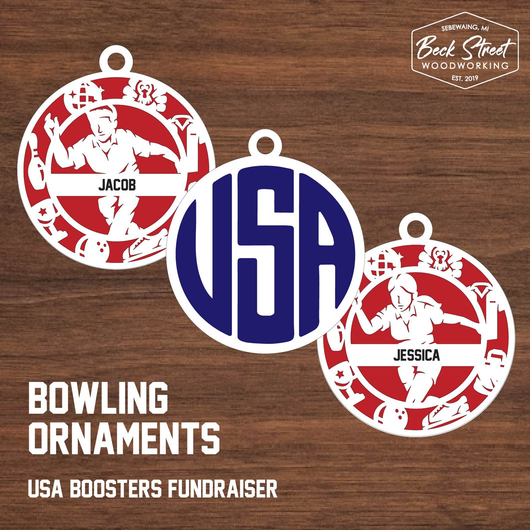 Bowling Ornament - USA
