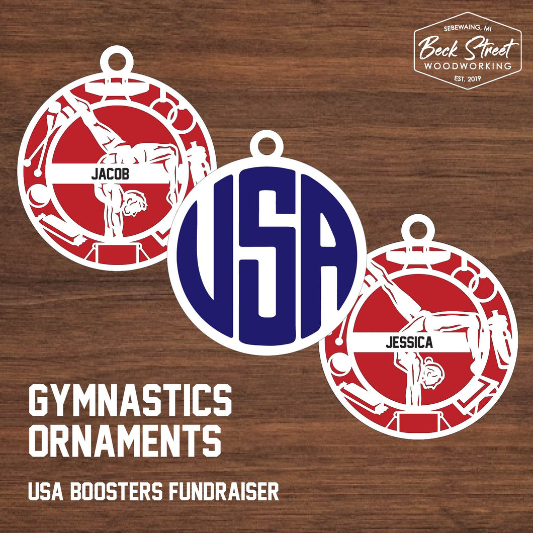 Gymnastics Ornament - USA