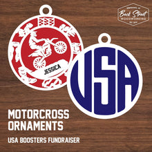 Load image into Gallery viewer, Motorcross Ornament - USA
