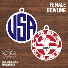 Load image into Gallery viewer, Bowling Ornament - USA
