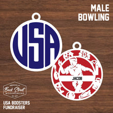 Load image into Gallery viewer, Bowling Ornament - USA
