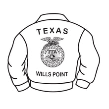 Load image into Gallery viewer, Wills Point FFA Jacket Ornament
