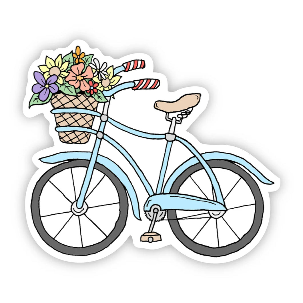 Blue Bicycle Summer Vibes Sticker