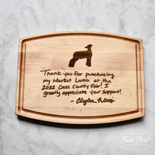 Load image into Gallery viewer, Fair Buyers Gift / Arched Cutting Board with Juice Groove
