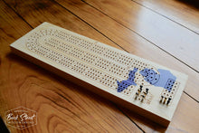 Load image into Gallery viewer, Cribbage Board / State Epoxy Inlay
